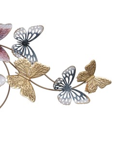 Decoración de pared metal con mariposas 2
