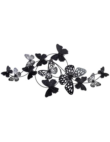 Decoración de pared metal con mariposas
