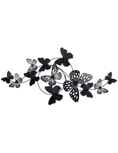 Decoración de pared metal con mariposas