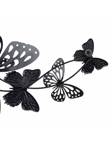 Decoración de pared metal con mariposas