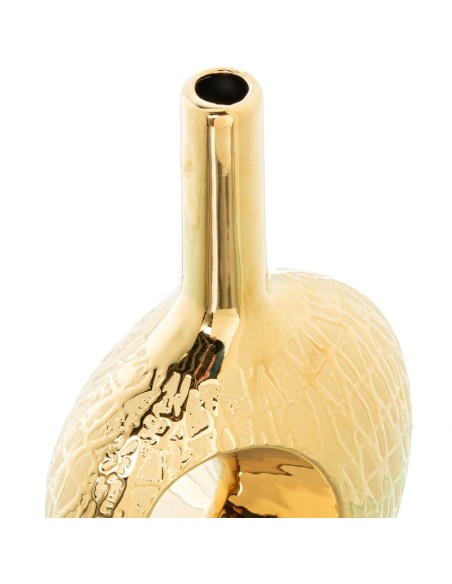 Jarrón Cerámica 31cm Dorada