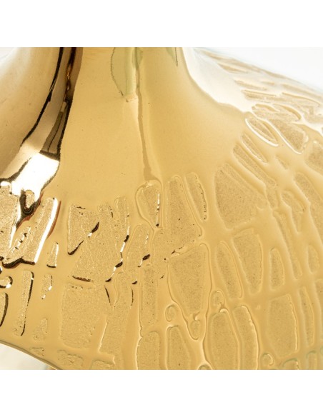 Jarrón Cerámica 31cm Dorada