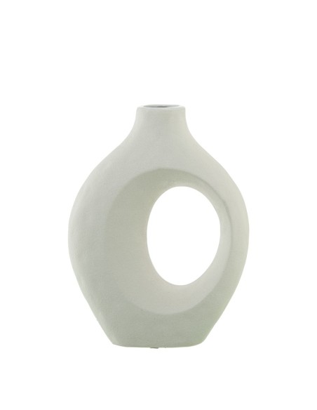 Jarrón Cerámica 26cm Blanco Mate Jarrón Cerámica 26cm Blanco Mate