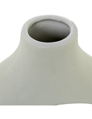 Jarrón Cerámica 26cm Blanco Mate