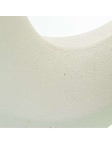 Jarrón Cerámica 26cm Blanco Mate