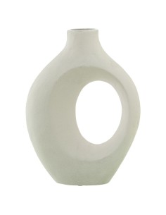 Jarrón Cerámica 31cm Blanco Mate