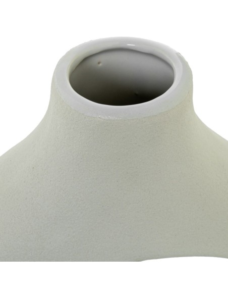 Jarrón Cerámica 31cm Blanco Mate