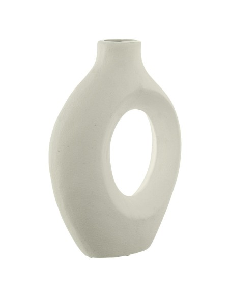 Jarrón Cerámica 31cm Blanco Mate