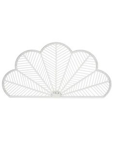Cabecero cama bambú blanco