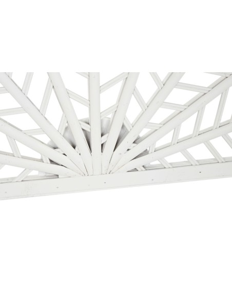 Cabecero cama bambú blanco