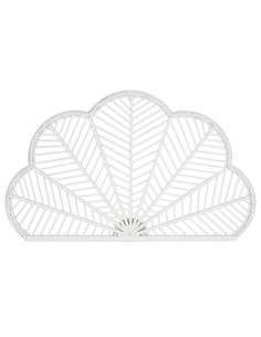 Cabecero cama bambú blanco