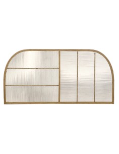 Cabecero cama ratán rayas horizontal y vertical