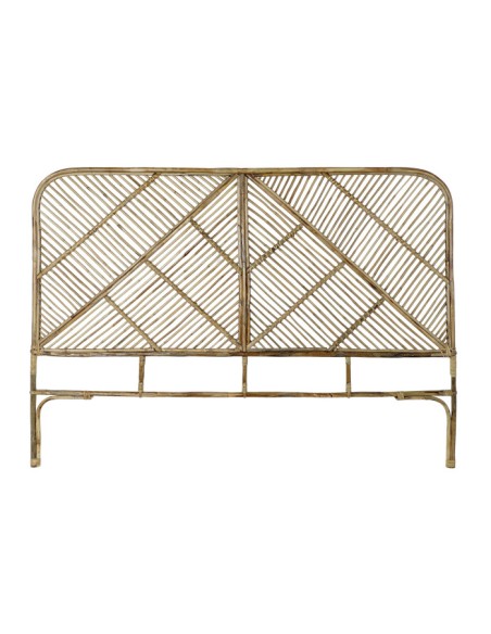 Cabecero cama ratán natural marrón claro Cabecero cama ratán natural marrón claro