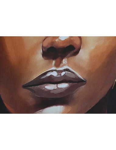 Cuadro lienzo Chica Flores