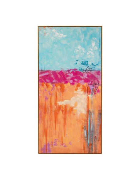 Cuadro abstracto marco beige Cuadro abstracto marco beige