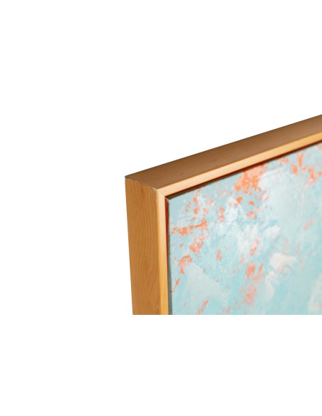 Cuadro abstracto marco beige