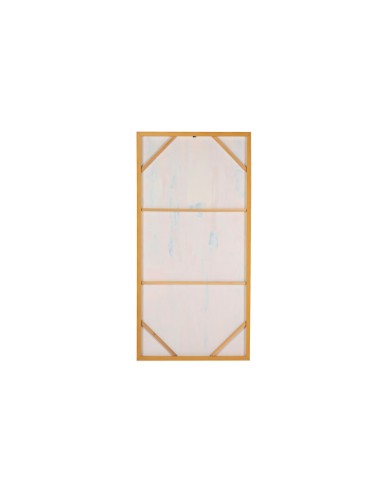 Cuadro abstracto colorido marco beige