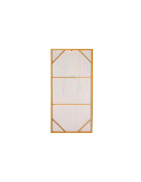 Cuadro abstracto colorido marco beige