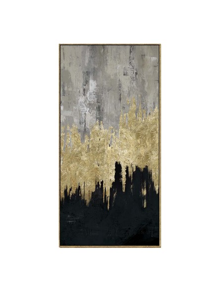 Cuadro abstracto marco dorado Cuadro abstracto marco dorado