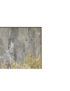 Cuadro abstracto marco dorado 2