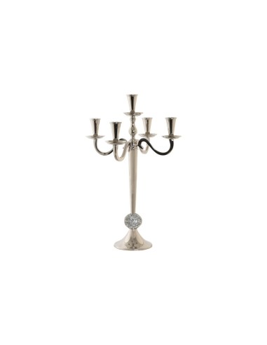 Candelabro Aluminio Cromado