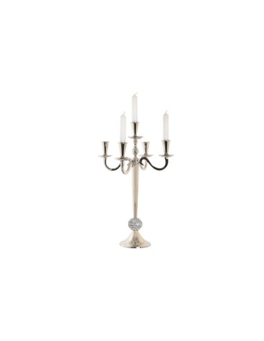 Candelabro Aluminio Cromado