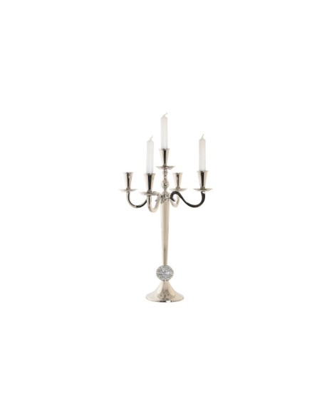 Candelabro Aluminio Cromado