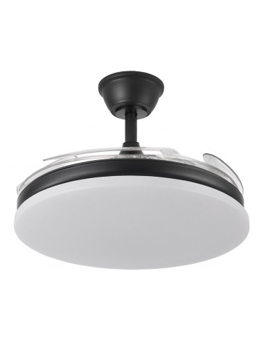 Ventilador de techo Tridente Negro 4 aspas