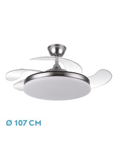 Ventilador de techo Tridente Niquel 4 aspas