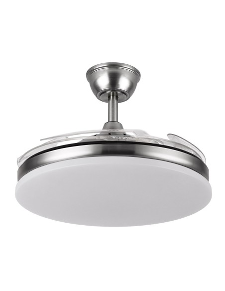 Ventilador de techo Tridente Niquel 4 aspas