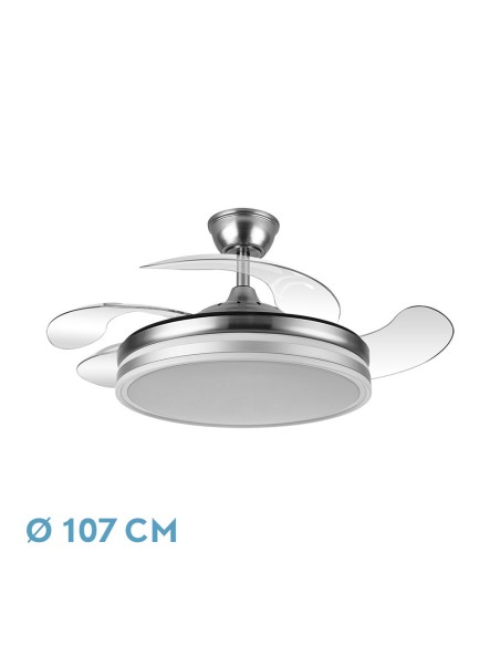 Ventilador de techo Bayomo Níquel