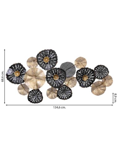 Mural decorativo pared metal