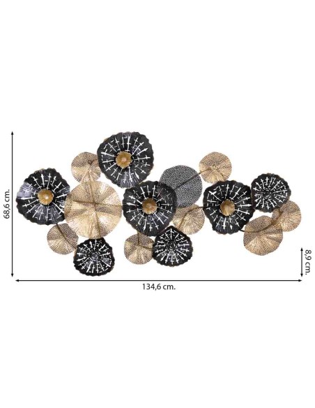 Mural decorativo pared metal
