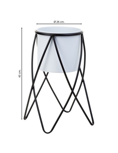 Macetero soporte metal