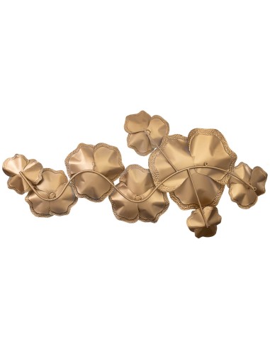Mural decorativo pared metal floral