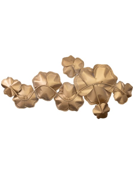 Mural decorativo pared metal floral