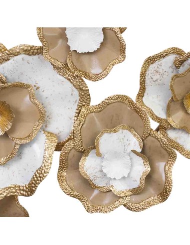 Mural decorativo pared metal floral