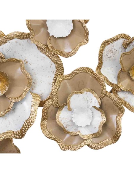 Mural decorativo pared metal floral
