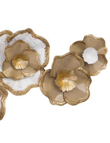 Mural decorativo pared metal floral