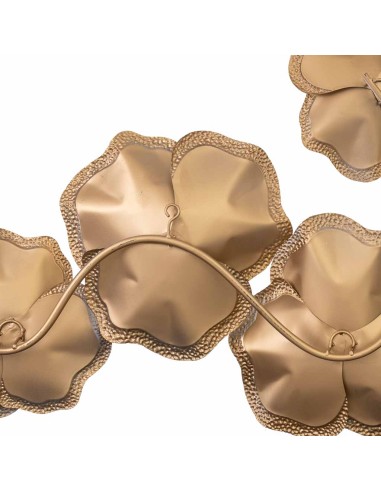 Mural decorativo pared metal floral
