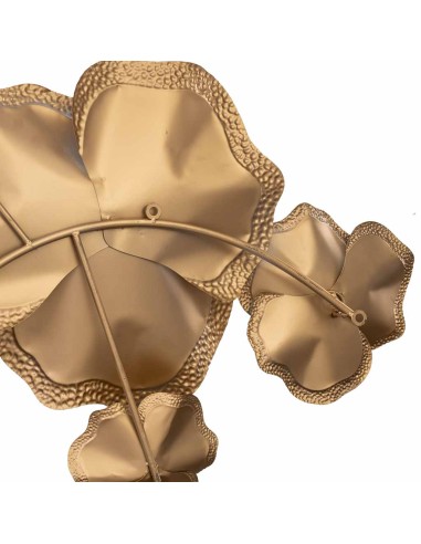 Mural decorativo pared metal floral