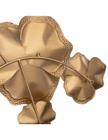 Mural decorativo pared metal floral