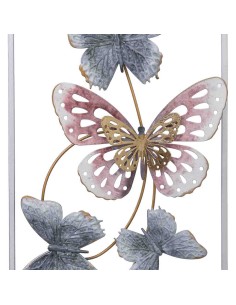 Mural decorativo pared metal mariposas 2