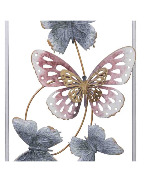Mural decorativo pared metal mariposas