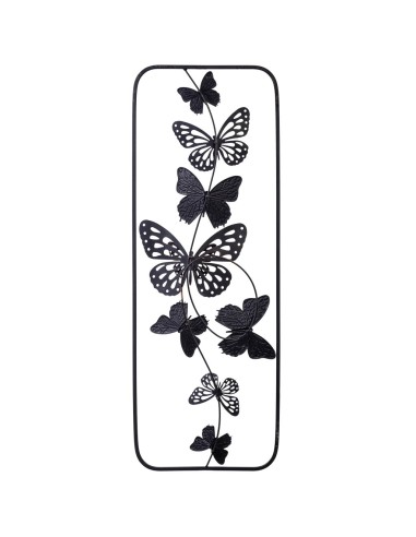 Mural decorativo pared metal mariposas