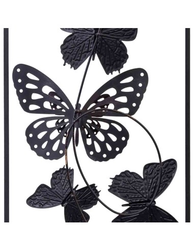 Mural decorativo pared metal mariposas