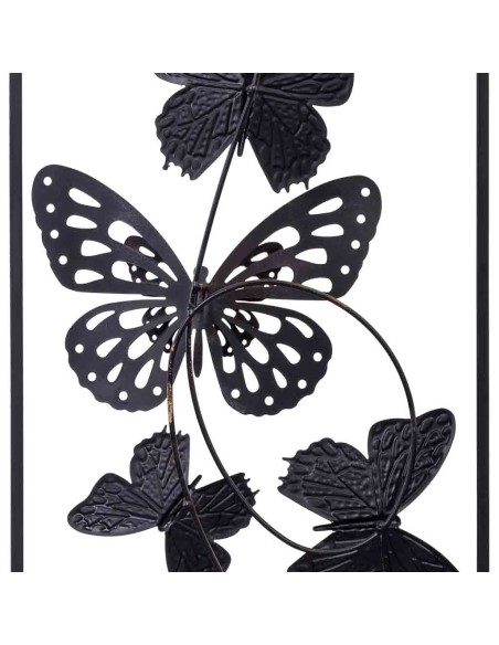 Mural decorativo pared metal mariposas