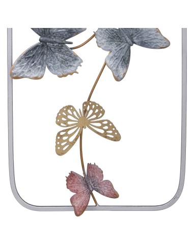 Mural decorativo pared metal mariposas