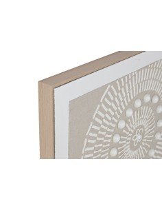 Cuadro lienzo círculos beige 2
