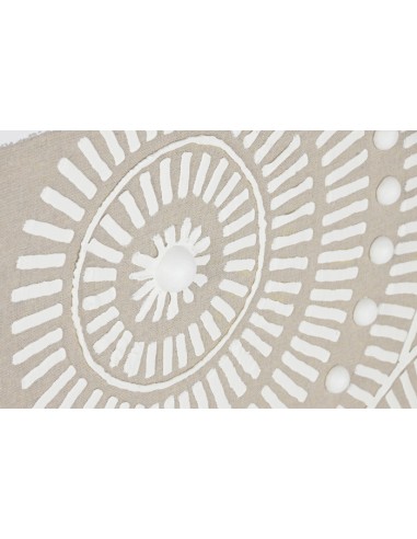 Cuadro lienzo círculos beige